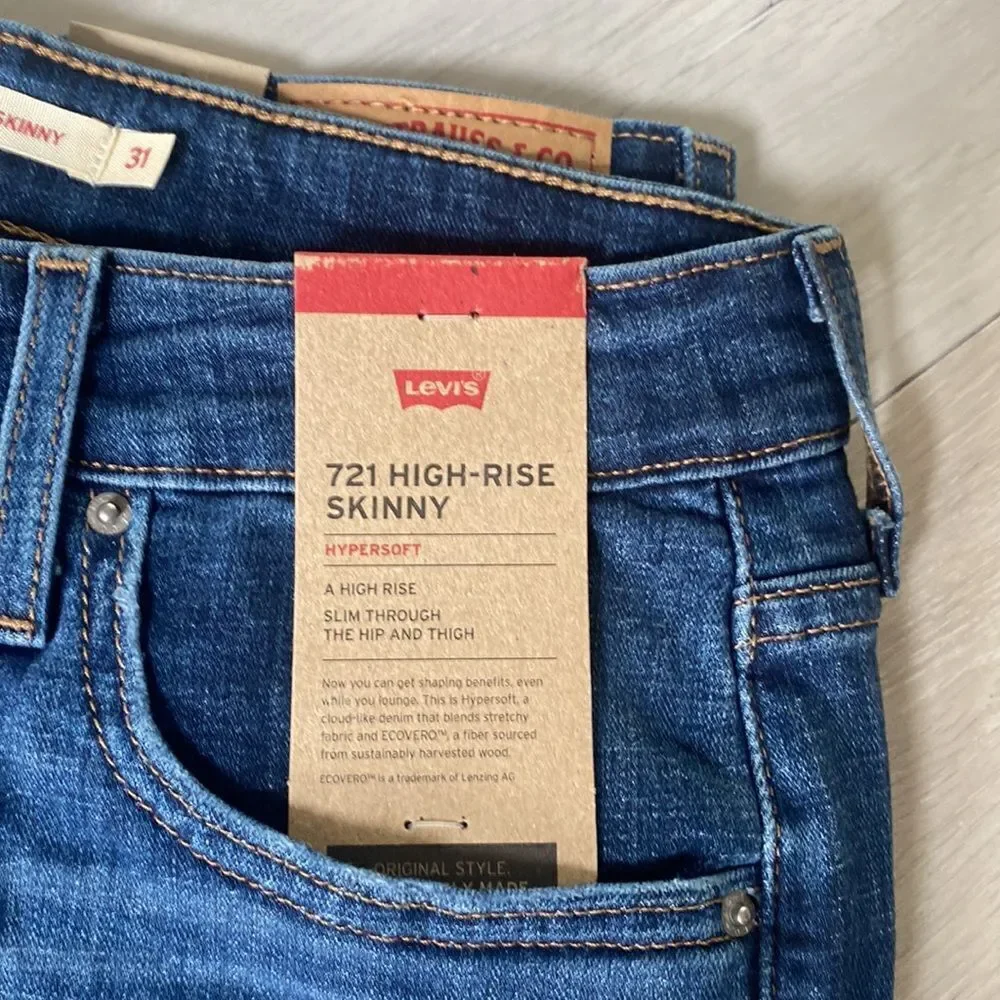 LEVI’S 721 HIGH RISE SKINNY WOMEN'S‎ JEANS SZ 10 W31 L30 “NWT”